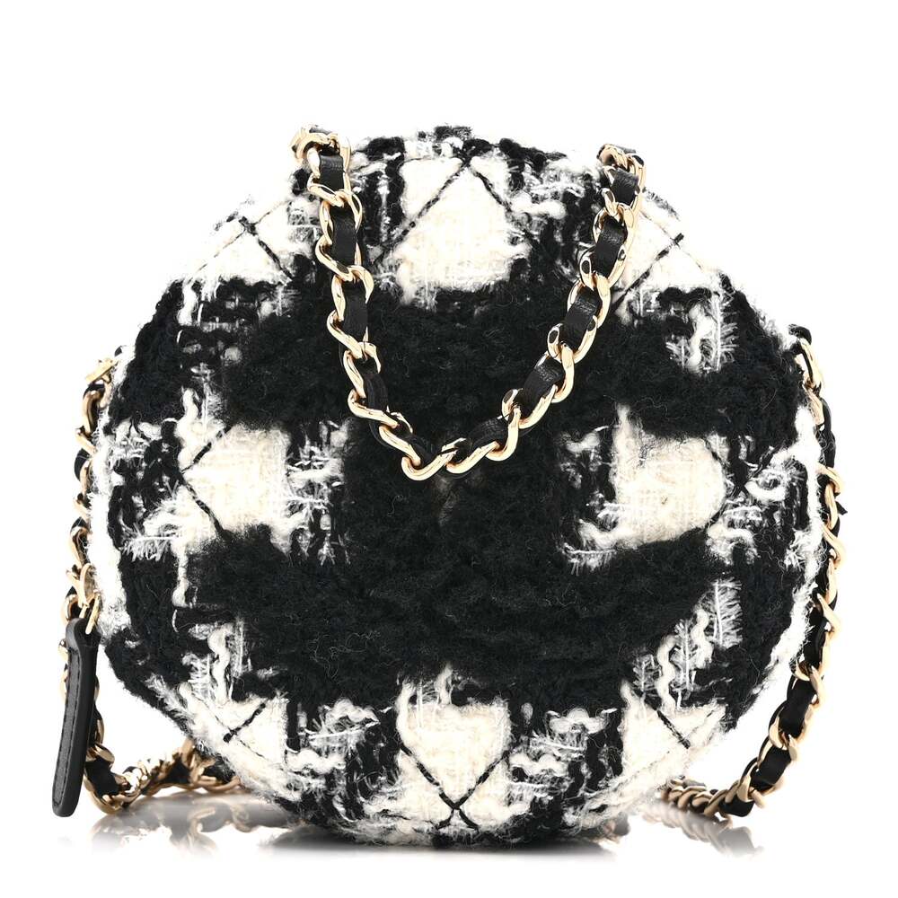 Chanel Wool Tweed Lambskin Quilted #256934C19B